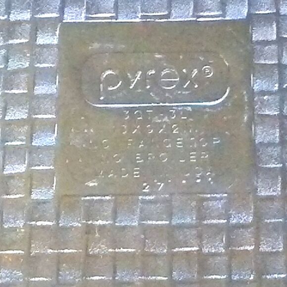 Vintage Pyrex Basket Weave Clear Glass Casserole Dish 13"x9"x2" – 3L Baking Pan - Picture 3 of 3